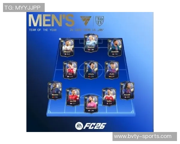 EA年度最佳蓝11人揭晓姆巴佩担任队长登贝莱与努诺门德斯获97分最高评分